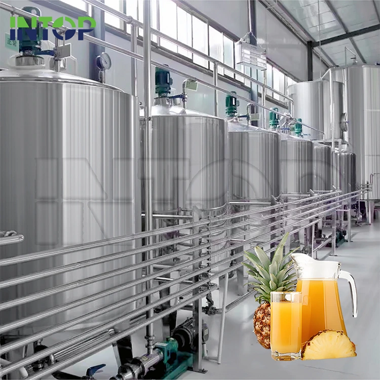 Línea de producción de jugo de piña
